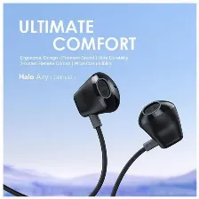 Audifonos Alambricos Oraimo Halo Airy Oep-650, Usb-c, 1.2m, Negro
