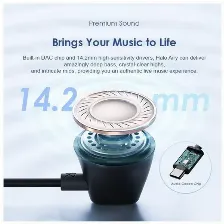 Audifonos Alambricos Oraimo Halo Airy Oep-650, Usb-c, 1.2m, Negro