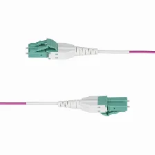 Cable Startech.com 3 M, Fibra Om4, Lc, Lc, 100 Gbit/s, Violeta
