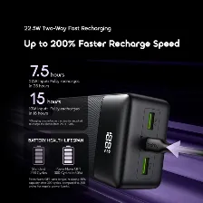 Power Bank Oraimo Powernova, 22.5w, 27000mah, Digital, 2xusb-a/1xusb-c, Negro