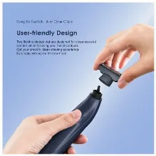 Kit De Aseo Personal Oraimo Smartgroomingkit, Ip67, Bateria 500mah, 5w, Carga Tipo C, Uso Humedo/seco, Cuchillas Acero Inoxidable, Negro.