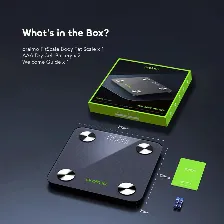 Bascula Inteligente Oraimo Fitscale, 18 Metricas Corporales, Vidrio Templado, Bluetooth, 5-180 Kg, Pantalla Led Oculta.