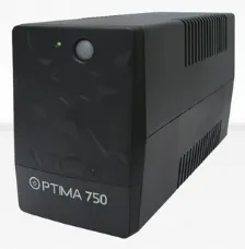 No Break Vica Optima 750 0.75 Kva / 375 W, Entrada 145 V, 6 Salidas Ac, Negro
