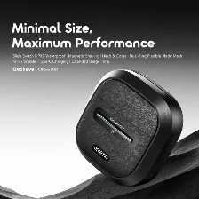 Afeitadora Electrica Oraimo Goshave, Uso Humedo Y Seco, Ipx7 Resistente Al Agua, Malla Flexible Doble, Carga Tipo C, Gris Grafito