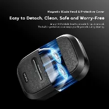 Afeitadora Electrica Oraimo Goshave, Uso Humedo Y Seco, Ipx7 Resistente Al Agua, Malla Flexible Doble, Carga Tipo C, Gris Grafito