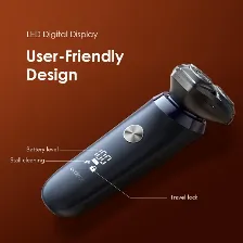 Afeitadora Electrica Oraimo Easyshave, Dual Floating Blades, Uso Seco Y Humedo, Bateria 60 Minutos, Carga Usb-c, Display Led