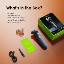Afeitadora Electrica Oraimo Easyshave, Dual Floating Blades, Uso Seco Y Humedo, Bateria 60 Minutos, Carga Usb-c, Display Led