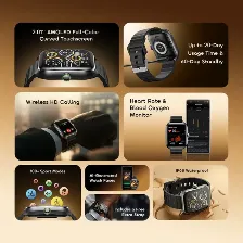 Smartwatch Oraimo Watch Nova 2, 2.01 Pulgadas Amoled Curva, Bluetooth 5.3 Hd, Ip68, 20 Dias Bateria, Panda Glass, 100+ Deportes.