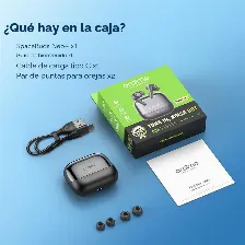 Audifonos Inalambricos Oraimo Spacebud Neo+ Otw-323p, Audio 360, Negro