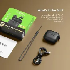 Audifonos True Wireless Oraimo Spacebuds Air, Bluetooth V5.4, 38h Bateria, Ipx4, Cancelacion Ruido Ai, Carga Type-c, Light Gold.