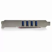 Tarjeta Startech.com Pci, Usb 3.2 Gen 1 (3.1 Gen 1), Rojo