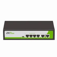 Switch Zkteco Pe042-55-c Rj-45 6, Fast Ethernet (10/100), 4 Poe