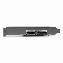 Tarjeta Adaptadora Controladora Startech Pci Express 2 Puertos Esata 2 Puertos S 6gbps, (pexesat322i)