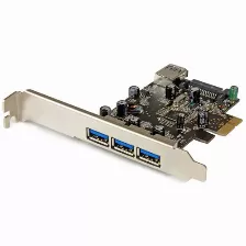 Tarjeta Startech.com Pexusb3s42 Pcie, Usb 3.2 Gen 1 (3.1 Gen 1), Negro, Acero Inoxidable
