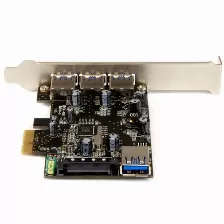Tarjeta Startech.com Pexusb3s42 Pcie, Usb 3.2 Gen 1 (3.1 Gen 1), Negro, Acero Inoxidable