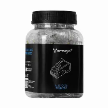 Plug Vorago Rj45 Cat6 Bote 100 Pzas (plug-200)