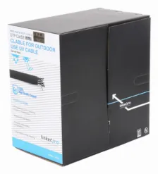 Bobina Linkedpro Pro-cat5-ext-lites Cat5e, 305 M, U/utp (utp), Negro