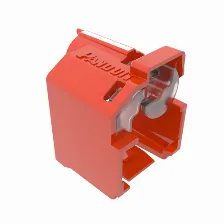 Kit De 10 Dispositivos Recubiertos Para Impedir Desconexia?n De Plug Rj45, Color Rojo, Incluye Herramienta Para Instalar/retirar