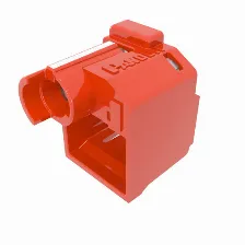 Kit De 10 Dispositivos Recubiertos Para Impedir Desconexia?n De Plug Rj45, Color Rojo, Incluye Herramienta Para Instalar/retirar