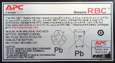 Bateria Para Ups Apc Rbc6 Plomo ácido, Negro