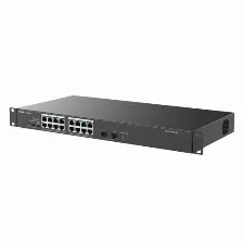 Switch Ruijie Networks Rg-es118gs-p-l No Administrado, L2, Rj-45 18, Gigabit Ethernet (10/100/1000), (poe +) 16, Negro