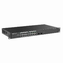 Switch Ruijie Networks Rg-es118gs-p-l No Administrado, L2, Rj-45 18, Gigabit Ethernet (10/100/1000), (poe +) 16, Negro