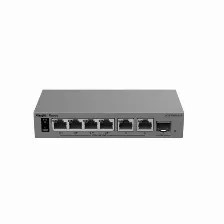 Switch Gigabit Smart Cloud / 7 Puertos / 4 Poe+ 40 W / 1 Sfp Uplink / Capa 2 / Proteccia?n 6 Kv / Fanless