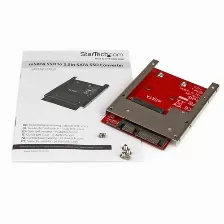 Tarjeta Startech.com Sata, Msata, Negro, Rojo, Plata
