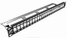 Panel De Parcheo Sbe Tech Sbe-pmods 24 Puertos, Color Negro, Capacidad Del Rack 1u