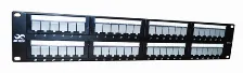 Panel De Parcheo Sbe Tech Sbe-ppc6-48 48 Puertos, Rj-45, Soporta Cat6, Color Negro