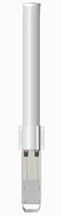 Antena Omnidireccional En 2.4 Ghz, Rango De Frecuencias (2.3 - 2.5 Ghz), Ganancia De 10 Dbi, Doble Polaridad Mimo 2x2, Incluye Jumpers
