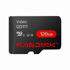 Memoria Micro Sd Sandisk Video, 128gb, Uhs-i, Clase 10, Videovigilancia 24/7