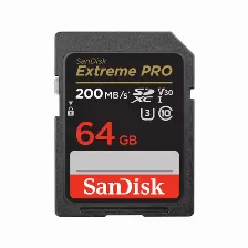 Memoria Sd Sandisk Extreme Pro 64gb, Velocidad 170 Mb/s, Clase 10