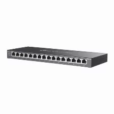 Switch Tp-link Omada Sg2016p Gestionado, L2/l2+, Rj-45 16, Gigabit Ethernet (10/100/1000), (poe +) 8, Negro