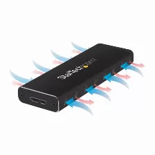 Gabinete Para Disco Duro Startech Adaptador Ssd M.2 A Usb 3.0 Uasp Con Carcasa Protectora - Conversor Ngff De Unidad Ssd, (sm2ngffmbu33)