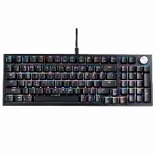 Teclado Gamer Xpg Sorcerer, Compacto 96%, Mecanico, Xpg Red Switch, Rgb, Alambrico, Ingles, Negro