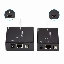 Extensor Startech.com Transmisor Y Receptor Av, 4096 X 2160, 1hdmi, Hasta 70 M, Negro