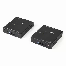 Extensor Startech.com Transmisor Y Receptor Av, 3840 X 2160, 1hdmi, Hasta 100 M, Negro