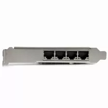 Tarjetas De Red Startech.com Pci Express, Rj-45 4, 2000 Mbit/s, Alámbrico, Negro, Metálico