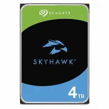 Disco Duro Seagate Skyhawk 4tb, Sata Iii, Cache 256mb, 6gbps, 3.5 Pulg