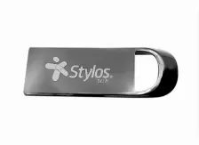 Memoria Usb Stylos 128gb Usb-a 2.0 Lectura 80mb/s Escritura 50mb/s Plata