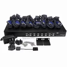Cable Kvm De 1,8m Ultra Delgado Todo En Uno Vga Ps/2, Hd15 - 6ft Pies 3 En 1 (svecon6)