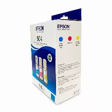 Botella De Tinta Epson T504, 3 Piezas, Cian/magenta/amarillo