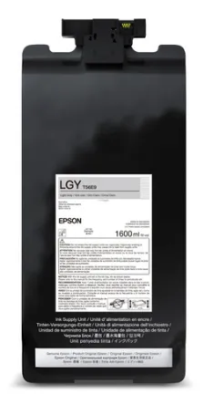 Botella De Tinta Epson T56e Ultrachrome Gris Claro, 1600 Ml, Compatibilidad Surecolor P20570