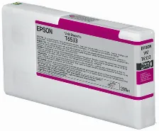 Cartucho De Tinta Epson T6533 Vivid Magenta Ink Cartridge (200ml) Original, Magenta, 200 Ml, Rendimiento Estándar