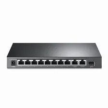 Switch Tp-link Tl-sl1311mp No Administrado, Rj-45 10, Fast Ethernet (10/100), (poe +) 8, Negro