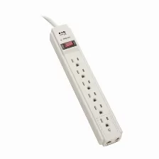 Supresor De Picos Tripp Lite 120 V, 1800 W, 790 J, 6 Contactos, Nema 5–15p, Fax, Módem, Teléfono, Gris