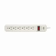 Supresor De Picos Tripp Lite 120 V, 1800 W, 790 J, 6 Contactos, Nema 5–15p, Fax, Módem, Teléfono, Gris