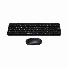 Kit Teclado Y Mouse Techzone Tzcombina05 Rf Inalámbrico, Inalámbrico, Usb Tipo A, 1600 Dpi, Negro