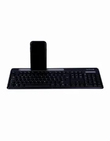 Teclado Inalámbrico Techzone Tasking Grey 10 M, Teclado Numérico, Negro, Gris